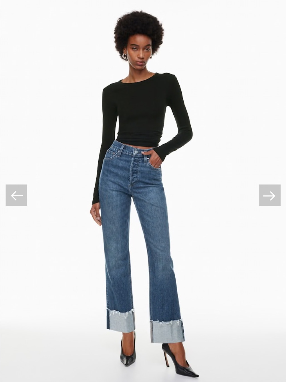 Aritzia Denim Forum The Arlo Hi-Rise Cuff
Jean Size 27